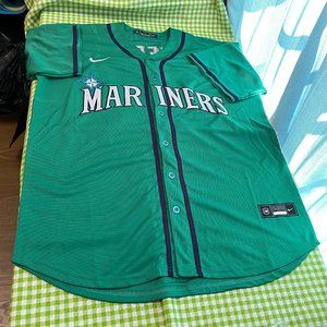 Ken Griffey Jr Seattle Mariners Green Baseball Jersey 24#